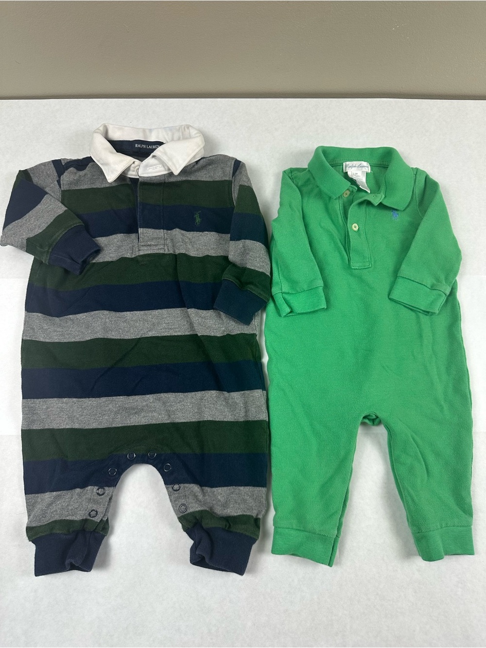Ralph Lauren Polo One-Piece Rompers x 2- 6 Months